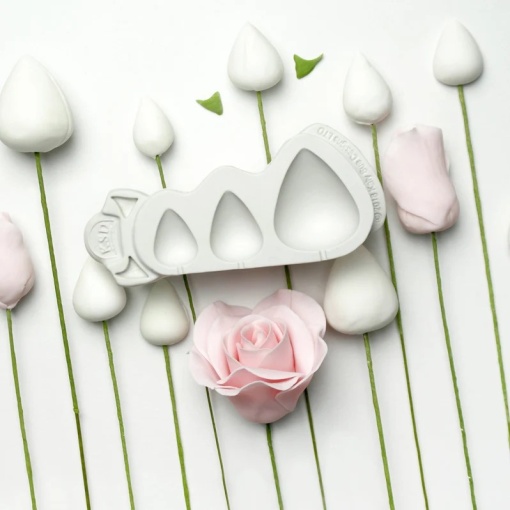 Silicone Mould Rose Bulb Shaping Ø 7, 9 and 11 cm