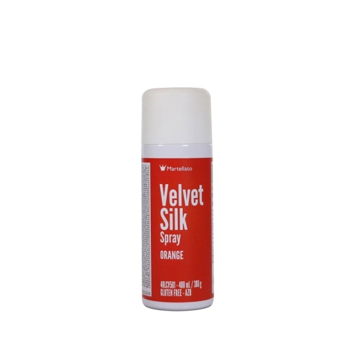 SPRAY VELVET VELVET Silk - оранжев хранителен оцветител, 400 ml
