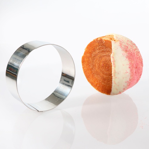 Stainless steel New York Roll Round, Ø 10 x H 3.5 cm