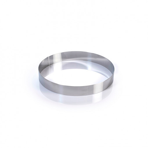 Stainless steel round Ø 26 x H 4 cm