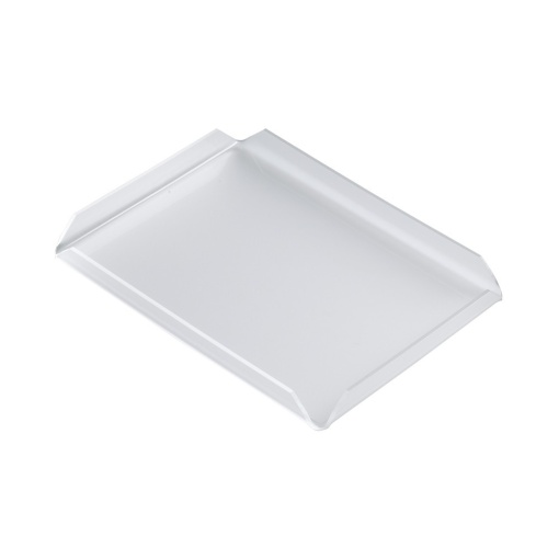 Straight Edged Tray, Satin Plexiglas, 23 x 17 x H 2 cm