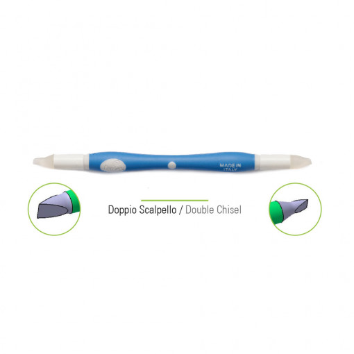 Sugar Paste Moulding Tool, 2 Heads Silicone Dalta Shape
