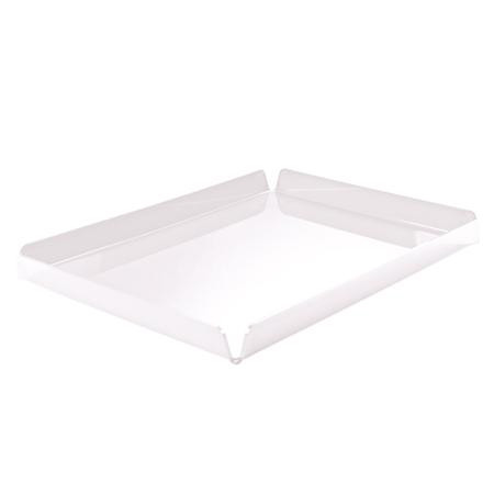 Tavita Margini Drepte, Plexiglas Alb, 40.7 x 31 x H 2 cm