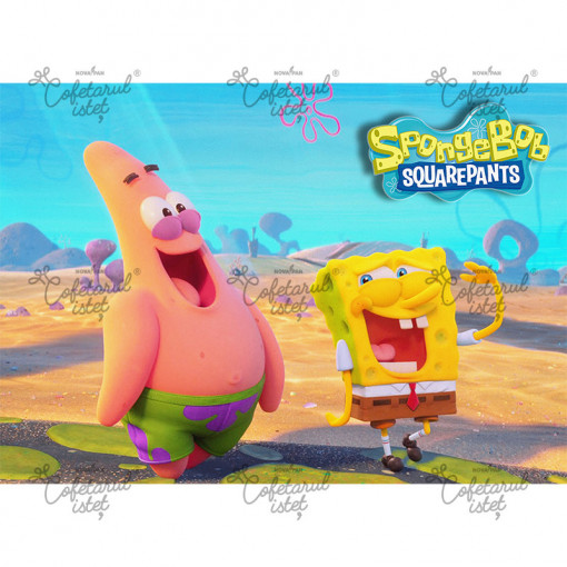 Vafa imprimata SpongeBob Model 4, A4 - Cofetarul Istet