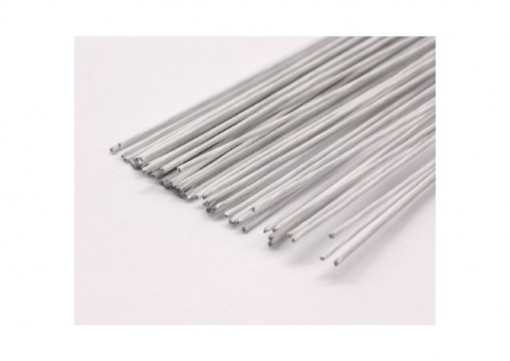 White Stems, 18 Gauge, Ø 1.3 mm x H 40 cm, Set of 50 pieces