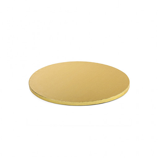 Кръгла чиния за торта Satin Golden, Ø 25 x H 1,2 cm