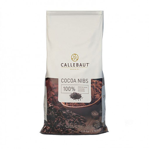 Препечени какаови зърна - декор или пълнеж, Какаови зърна Barry Callebaut, 800 гр.