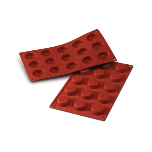 Силиконова форма Диск Ø 4 x H 1,3 cm, 15 кухини, 20 ml (SF043)