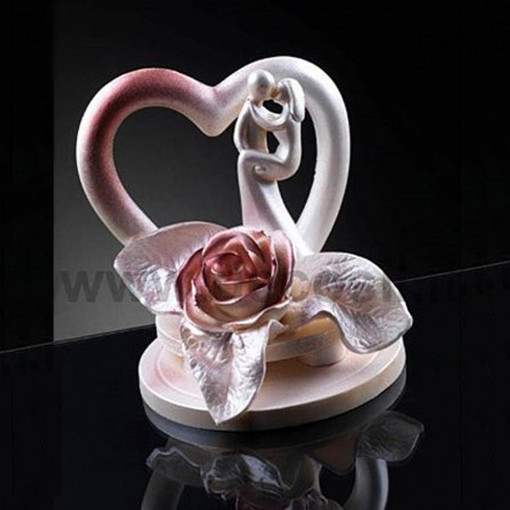 Силиконов калъп 3D Стилизирана 3D статуетка Булка-невеста, Ø 8,5 x H 15,2 cm