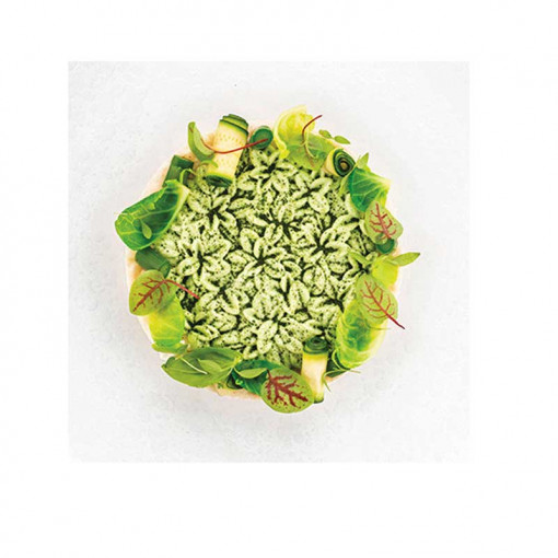 Силиконов калъп Silikomart NaturaE Erbetta Ø 10 x H 0,8 cm, 43 ml, 8 кухини