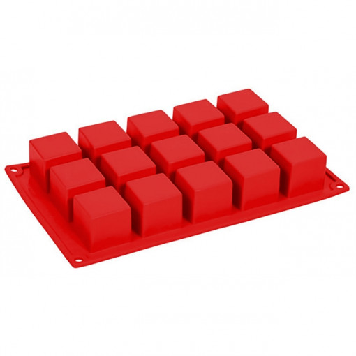 Силиконов куб 4cm, 15 кухини