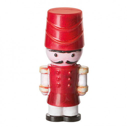 3D chocolate mould, Polycarbonate with Magnets, Toy Soldier 5.3 x 4.4 x H 12 cm, 35 gr