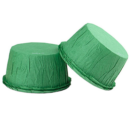 Chese XL krepp papír, zöld, Ø 5,5 x H 3,5 cm, 25 db