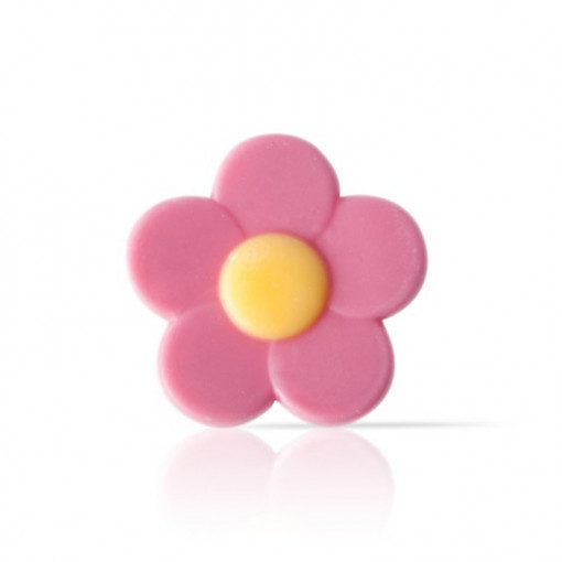 Decoratiuni de Ciocolata Floare Roz Dobla, Ø 3.2 cm, 630 gr, 302 buc - Img 1