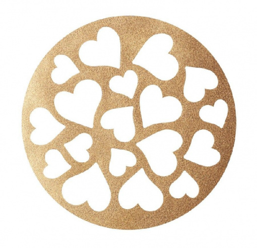 Decoruri Aurii Comestibile pentru Decorarea Alimentelor, 1 Forma, Ø 3-4 cm, Model Inimioara, 132 Buc