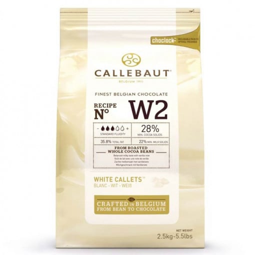 Fehér csokoládé W2 Drops 28% Barry Callebaut, 2,5 kg