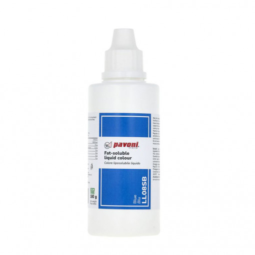 Folyékony zsírban oldódó ételfesték, kék, 180 ml - Azo mentes