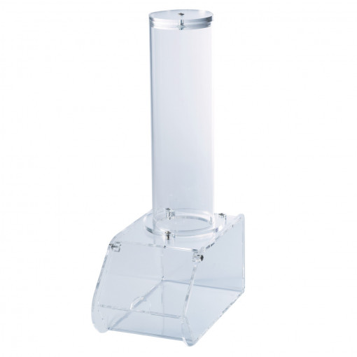 Granular Products Dispenser, Transparent Plexiglas, 27 x 15 x H 50 cm