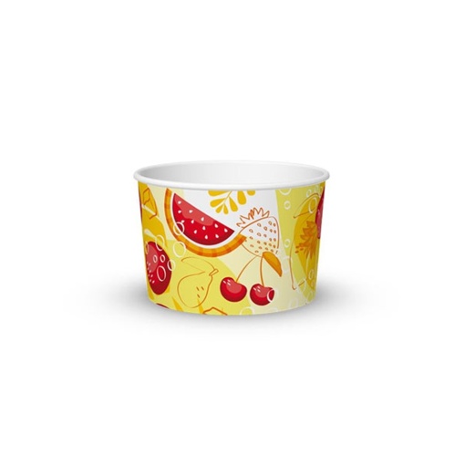 Maracaibo fagylaltos kartonpohár, Ø 7,3 x H 4,7 cm, 120 ml, 57 db-os szett