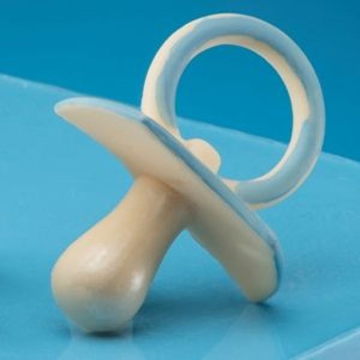 Mulaj Silicon Suzeta Bebelus 3D, 6 x 7.5 x H 2.8 cm