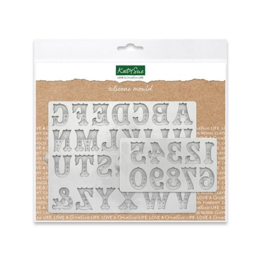 Mulaje Silicon Alphabet + Ciphers Wood Zebrat H 2.3 cm, Set 2 pcs