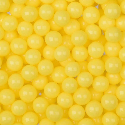 Pear Pearly Yellow Sugar Pearls Ø 9 mm, 1 Kg