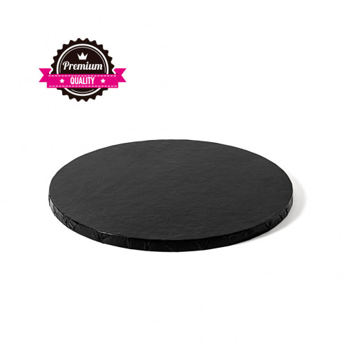 Platou Tort Rotund Negru, Ø 30 x H 1.2 cm
