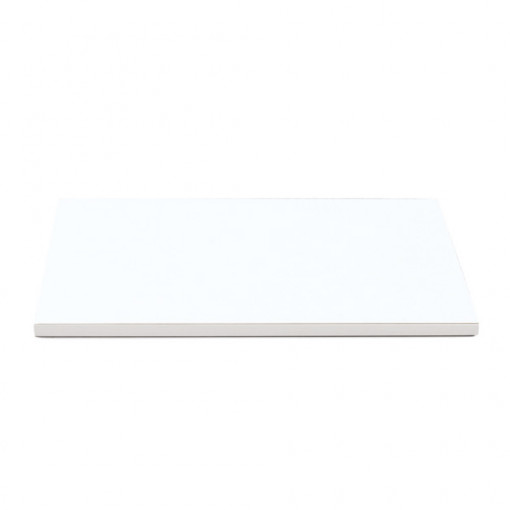 Rectangular Cake Tray Satin White, 60 x 40 x H 1.2 cm