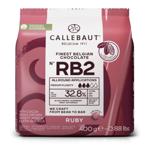 Ruby csokoládé 32,8% Barry Callebaut, 0,4 kg