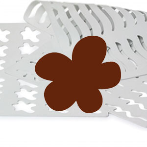 Sablon Silicon Flori - 25 decoruri Ø 5.5 cm