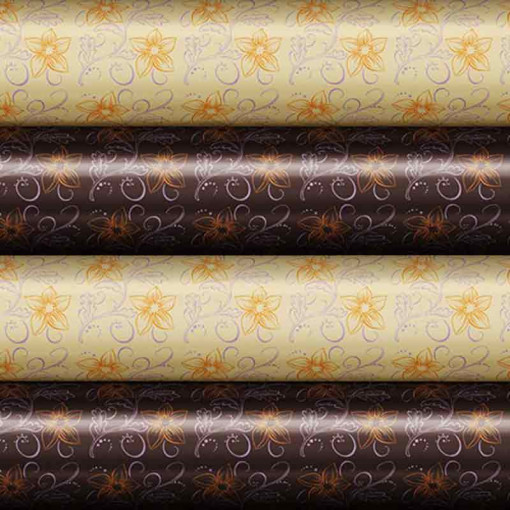 Set of 24 Chocolate Transfer Sheets 4 Designs Flowers and Butterflies 30 x 40 cm