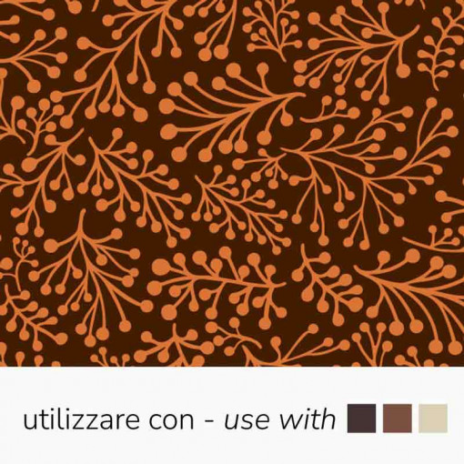 Set of 30 Transfer Sheets Chocolate Copper, 34 x 26.5 cm