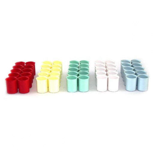 Set of 50 Plastic Bowls for Professional Machine FRIX AIR