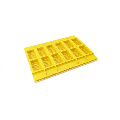 Set Tray and 4 Silicone Ice Cream moulds Maracaibo 12 cavities, 85 ml