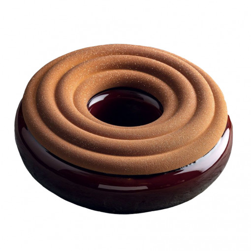 Silicon 3D Hula cake mould, kit top + base, Ø 18 x h 4 cm external