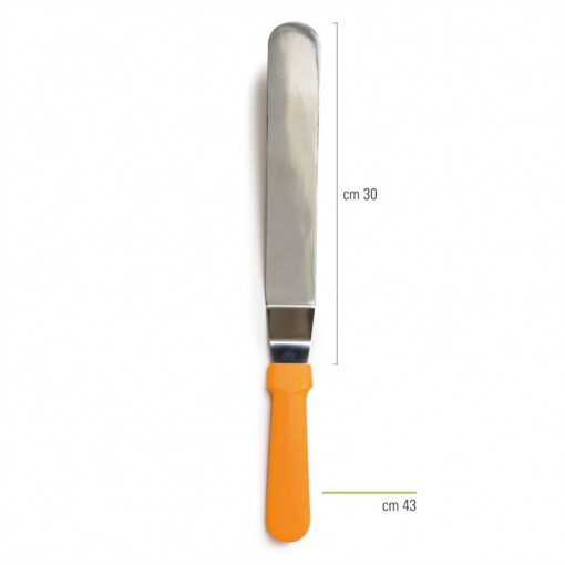 Spatula Nivelare Unghiulara din Inox, Lama L 30 x 4.3 cm
