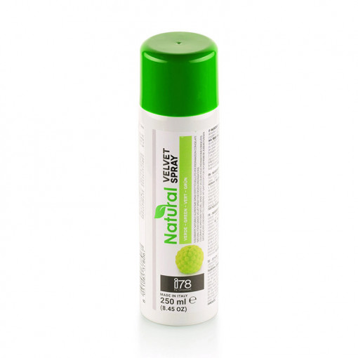 SPRAY VELVET - Зелен хранителен оцветител 250 мл - Img 1