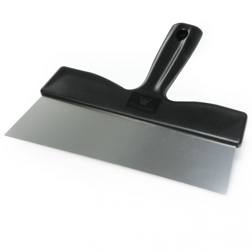 Stainless steel scraper with plastic handle, 22.5 x H 20 cm