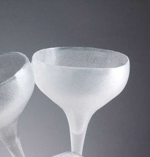 Szilikon forma 3D pezsgőpohár, Ø 9 x H 13,5 cm