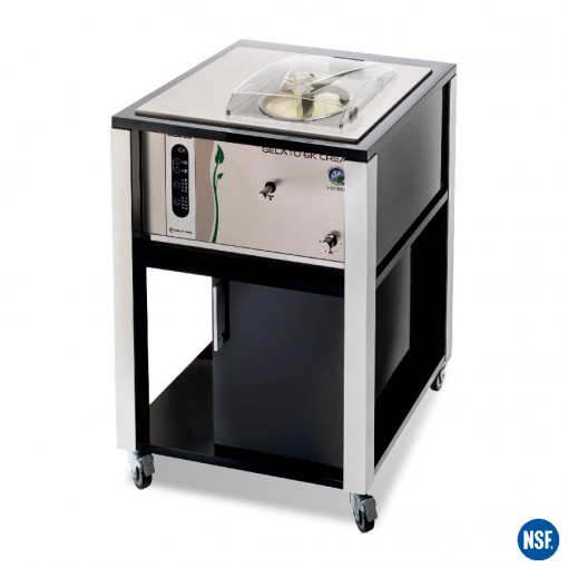 T-Mobile Professional Ice Cream Machine with Trolley, GELATO 6K T-Mobile Black - i-Green