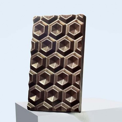 Tablete Ciocolata 13 x 7.5 x H 0.9 cm - Matrita Policarbonat Kaleidos 100 gr, 3 cavitati, 100 gr