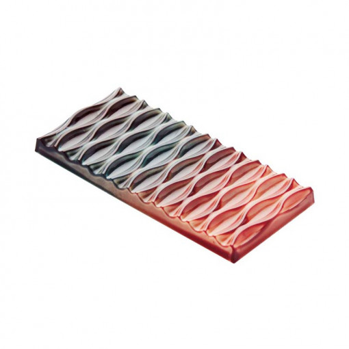 Tablete Ciocolata 14.2 x 6.8 x H 1.05 cm - Matrita Policarbonat Swing 100 gr, 3 cavitati, 98 gr