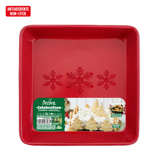 Tray Tray Top, Square Square Square Edge Frosted, 24 x 24 x H 5 cm, Non-stick Metal