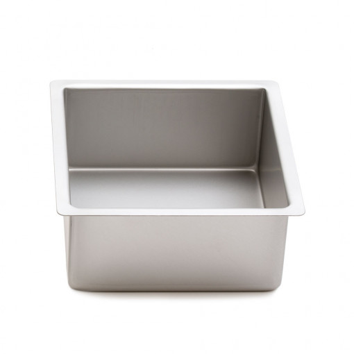 Tray Tray Top, Square Square Square Edges, 30 x 30 x H 7.5 cm, Anodised Aluminium