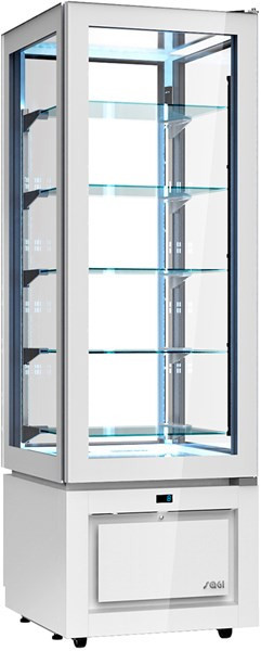 Vertical refrigerated display cabinet +2/+10°C, Luxor New Style Slim Slim White