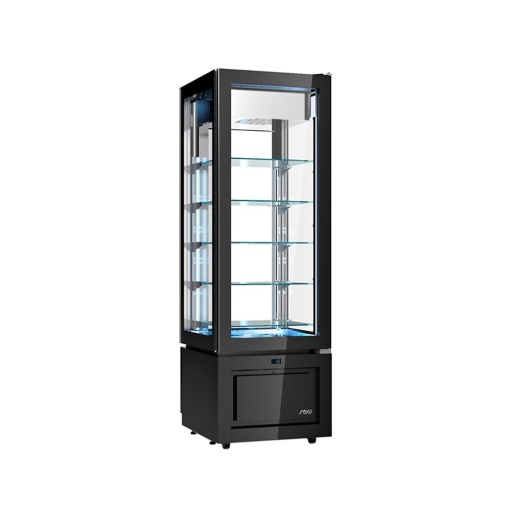 Vertical refrigerated display cabinet, -22 / +5°C, 60x64,5x184 cm, Luxor Slim Black, model KD6A