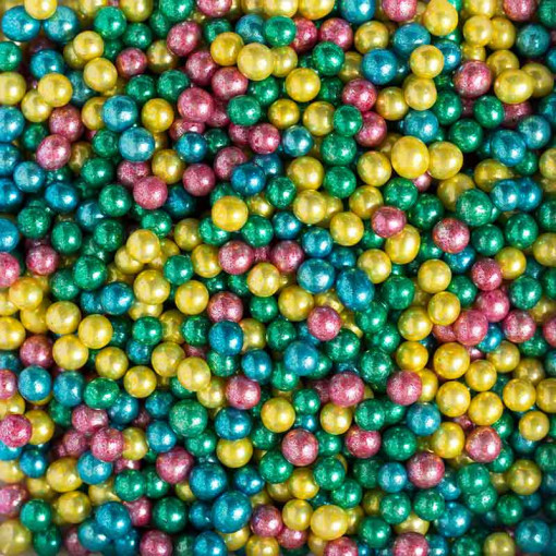 Метални перли ColourMix Metallic Sugar Pearls Ø 5 мм, 1 кг