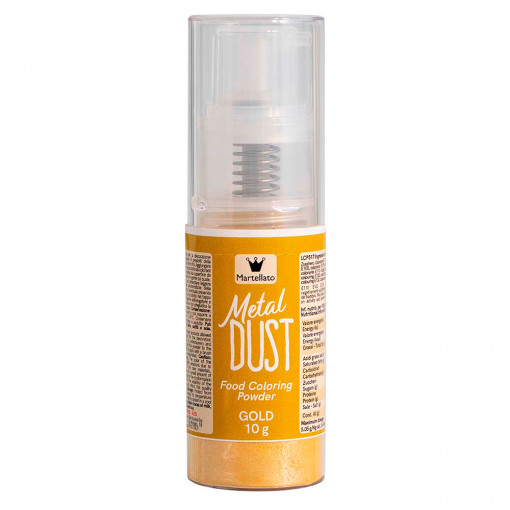Оцветяващ прах Glitter Gold Glitter Powder без E171, 10 gr Бутилка с помпа