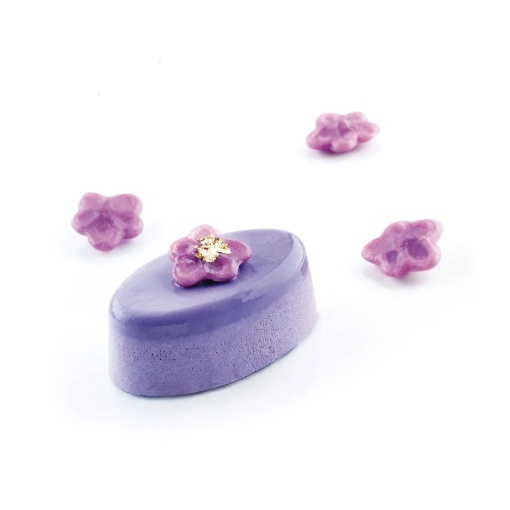 Силиконова мини овална форма за миньон 5,1 x 3,1 x H 2 cm, 63 кухини, 20 ml (SQ056)