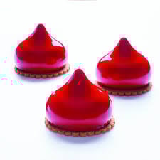 Силиконова форма Bachour, еднопорционна, жасмин, Ø 6 x h 5,7 cm, 100 ml, 12 кухини